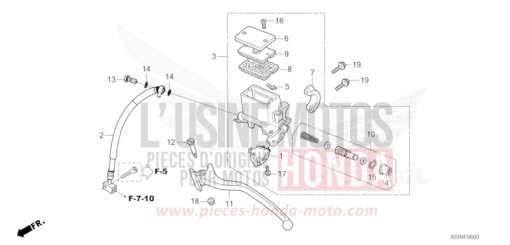 REAR BRAKE MASTER CYLINDER SH125ADP de 2023